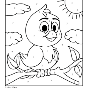 Color by number coloring pages printable for free download