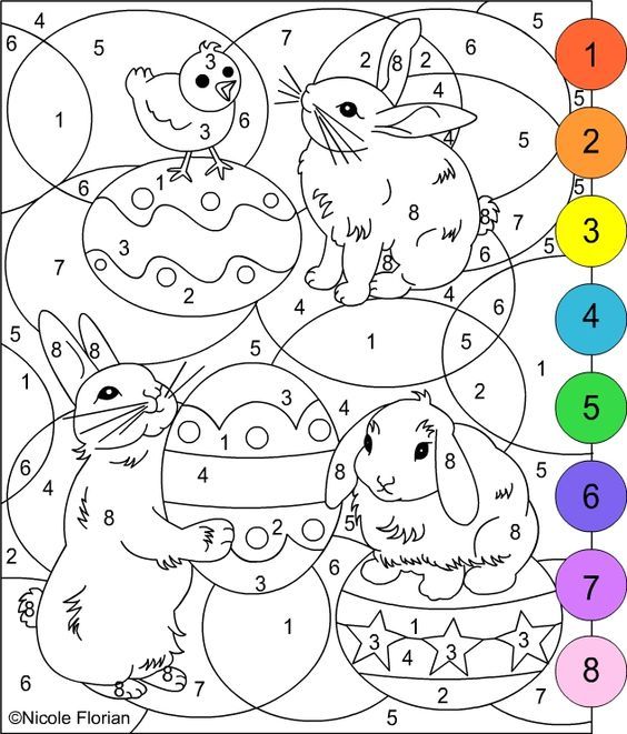 Nicoles free coloring pages color by number bunnies coloring pages pãginas para colorear de pascua colorear por nãºmeros pascua para colorear