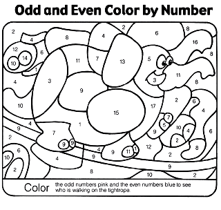 Color by number free coloring pages