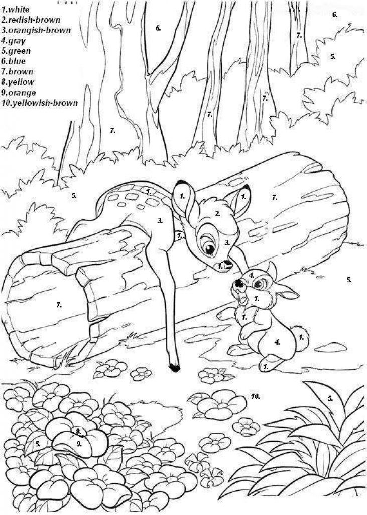 Color by number preschool disney coloring pages coloring books coloring pages