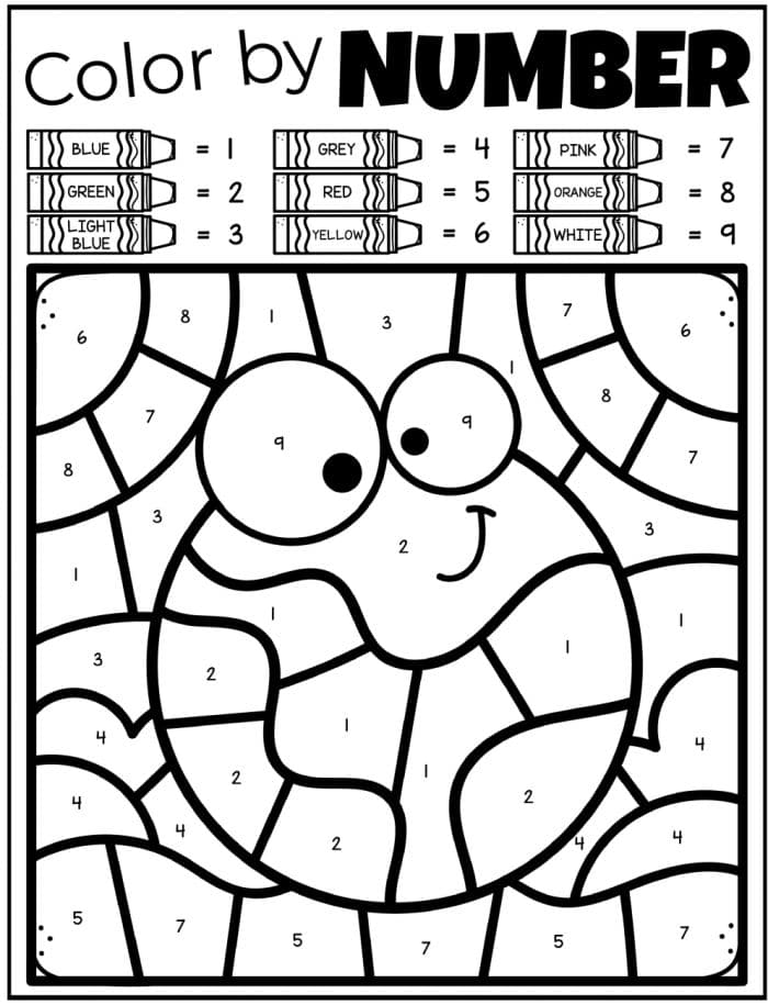 Free earth day coloring pages