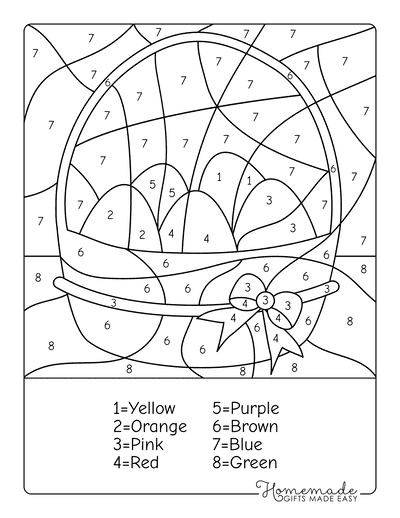 Easter egg coloring pages free printable templates