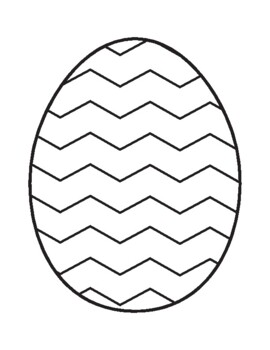 Easter egg coloring pages by kids lucky tpt