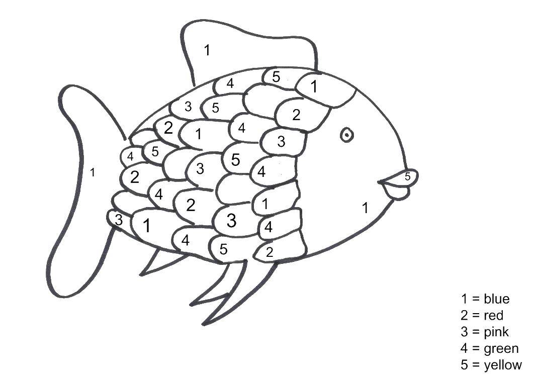 Online coloring pages numbers coloring paint a fish by the numbers fish