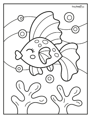 Fish coloring pages