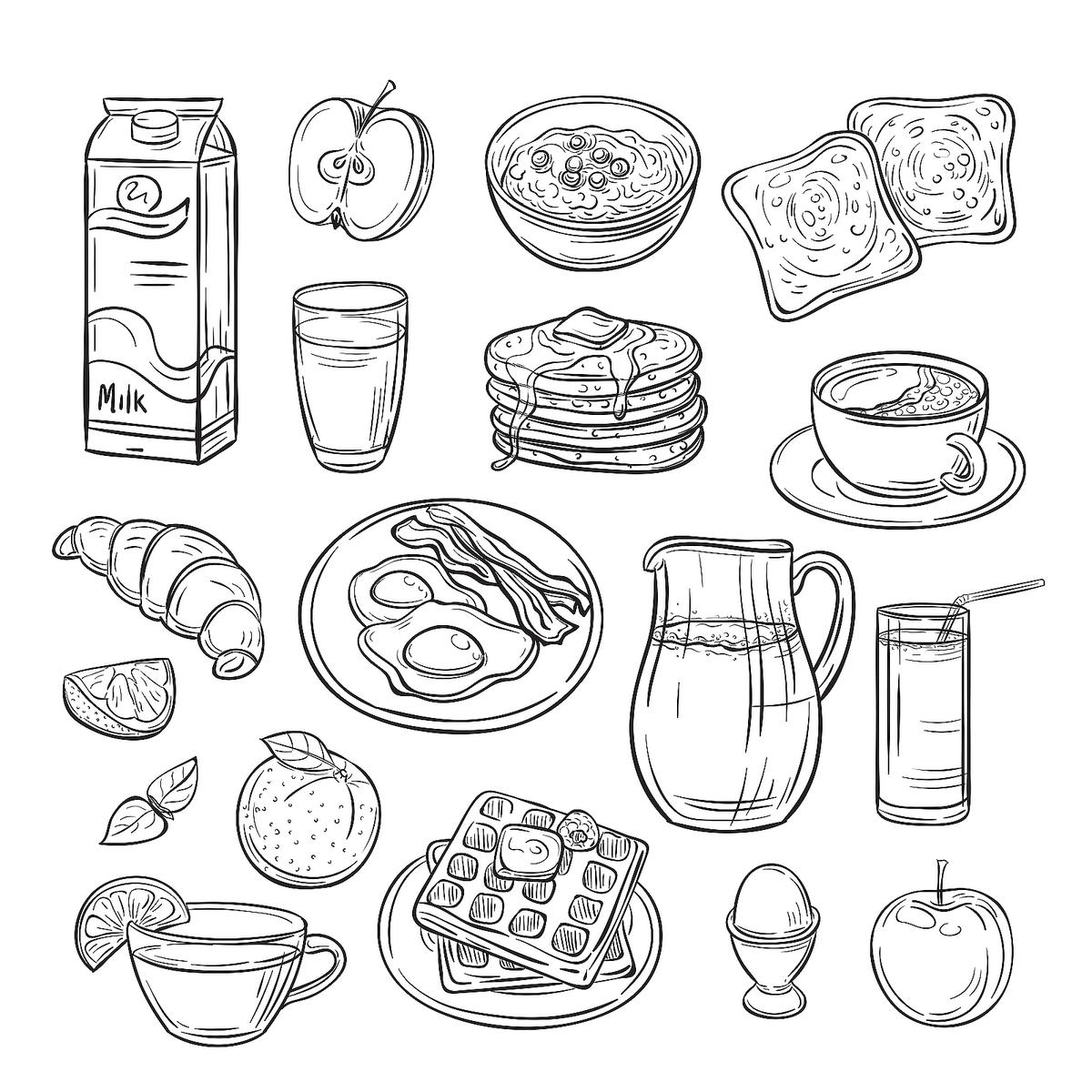 Food coloring pages free printable coloring pages of food that will make your stomach growl printables mom