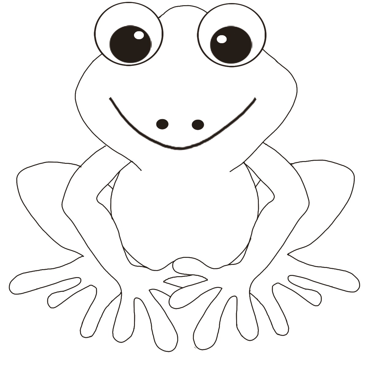 Ferguson the frog coloring page