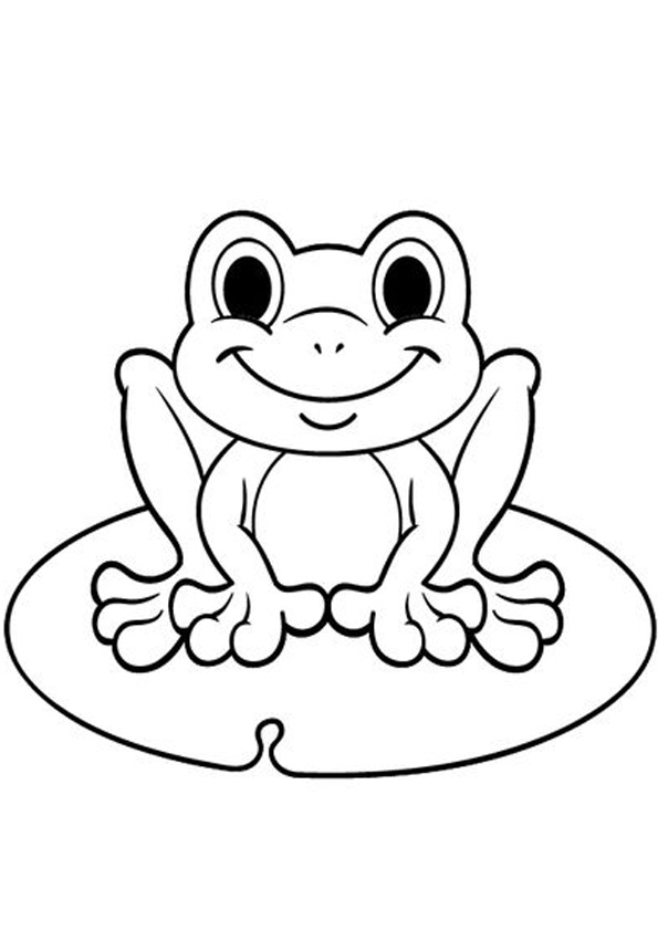 Coloring pages frog coloring sheet for kids