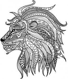 Detailed lion advanced coloring page a to z teacher stuff printable pages and worksheets