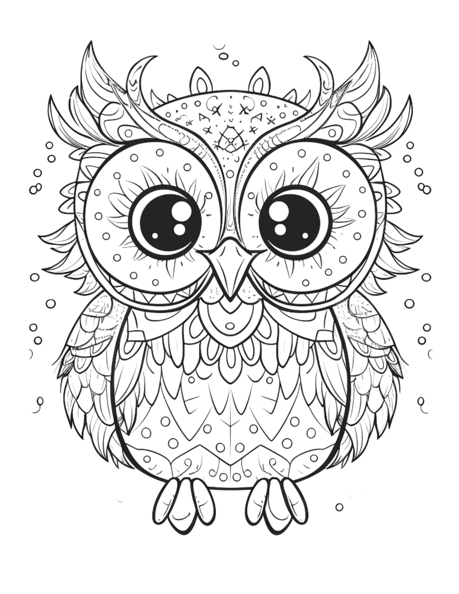 Printable digital owl coloring pages whimsyowls coloring collection