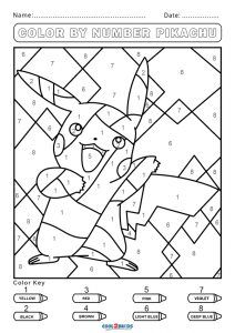 Free color by number worksheets coolbkids coloring pages pokemon coloring pages coloring for kids