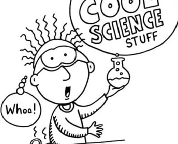 Free easy to print science coloring pages