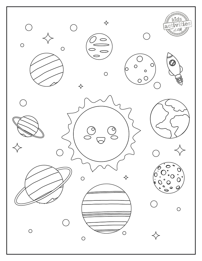 Free printable planets coloring pages for kids kids activities blog