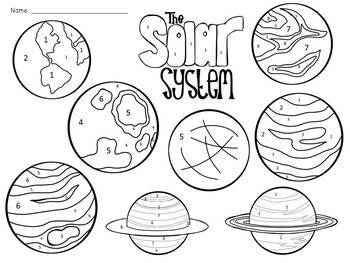 Solar system planets color