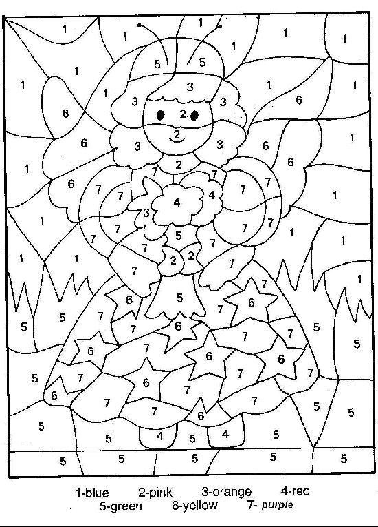 Top free printable color by number coloring pages online christmas coloring pages color by numbers fairy coloring pages