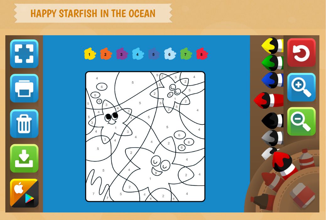 Free color by number online games and apps