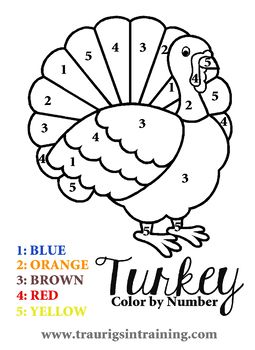 Color by number thanksgiving turkey thanksgiving preschool free thanksgiving coloring pages thanksgiving kids