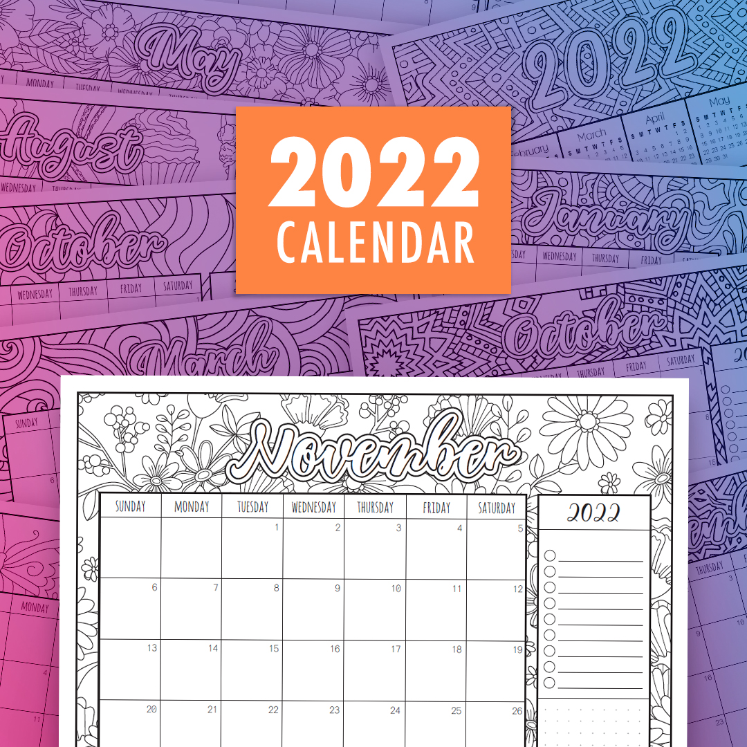 Coloring calendar