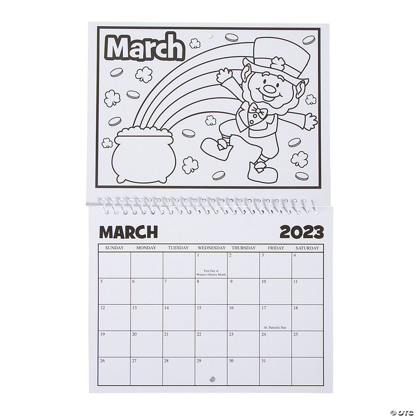 Color your own calendar