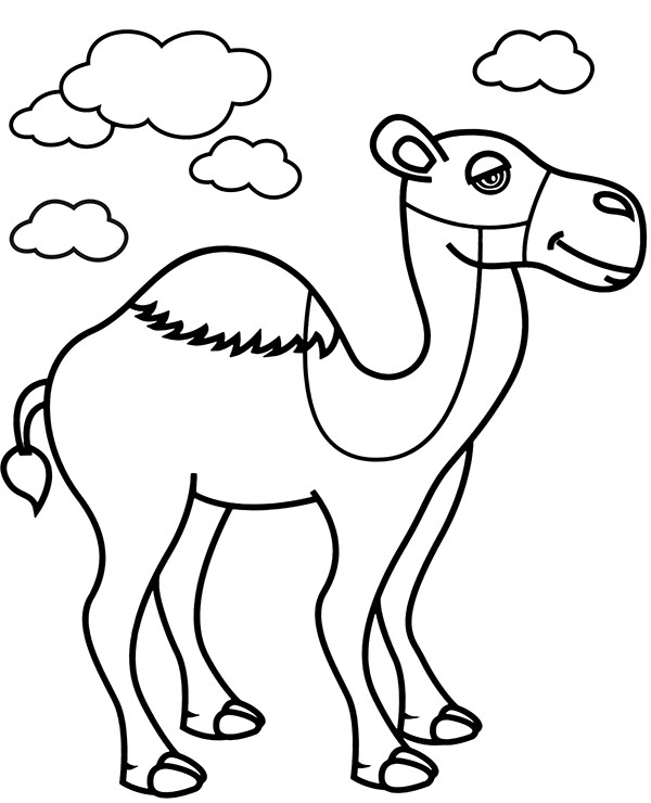 Coloring pages camel printable coloring page for children