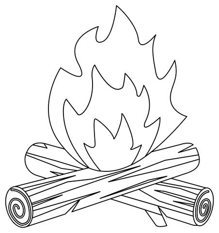 Campfire coloring pages free coloring pages