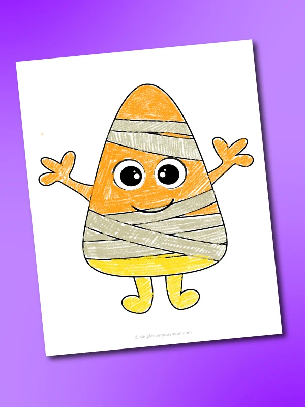 Candy corn pictures to color free printable