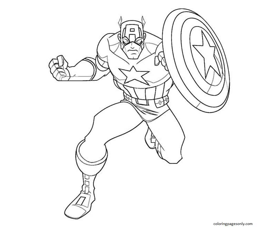 Captain america coloring pages printable for free download