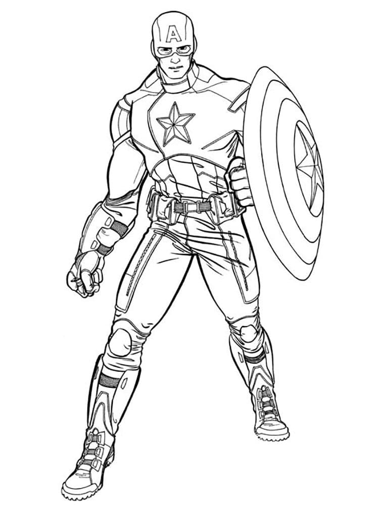 Captain america coloring pages âï free coloring pages