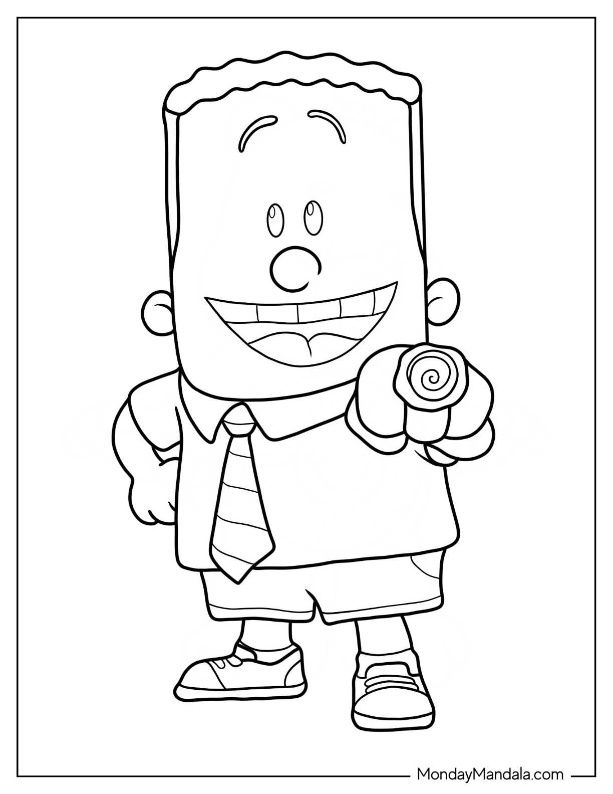 Captain underpants coloring pages free pdf printables