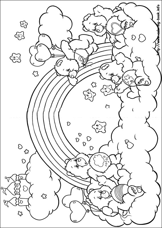 The care bears coloring picture