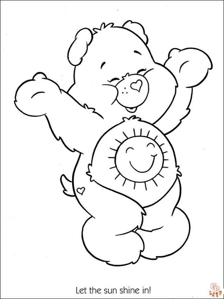 Care bears coloring pages