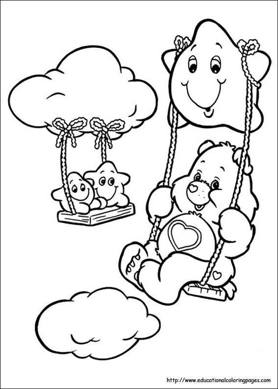 Carebears coloring pages free for kids