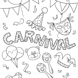 Carnival coloring pages printable for free download