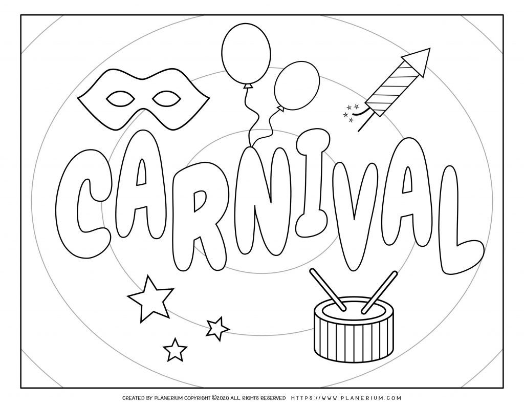 Best printables for carnival planerium coloring pages carnival posters coloring pages for kids