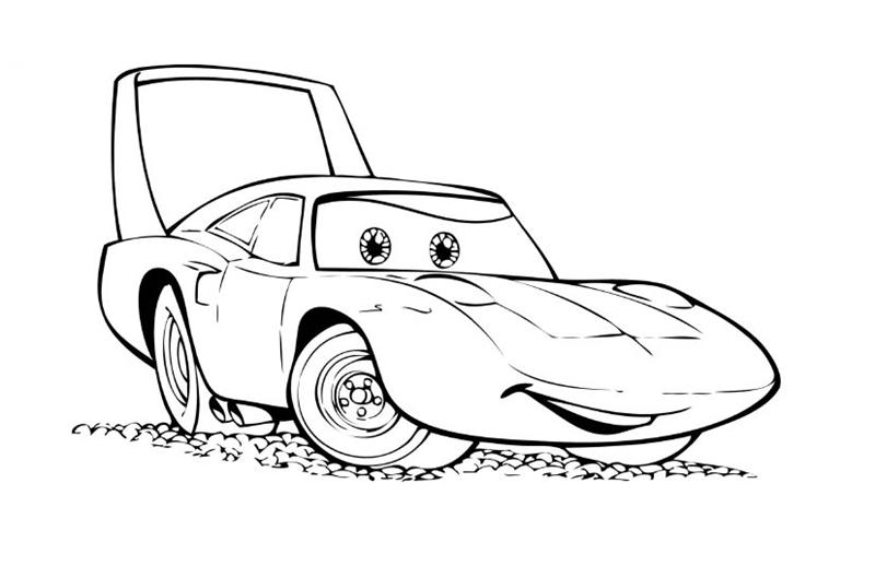 Disney cars coloring pages team colors