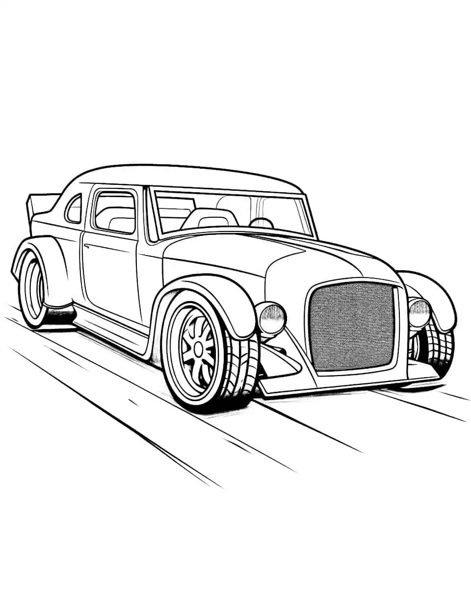 Car coloring pages free printable sheets