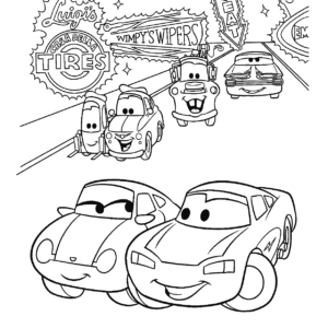 Disney cars coloring pages printable for free download