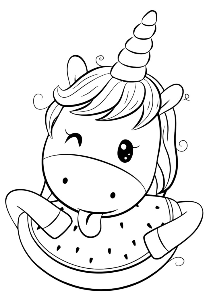 Coloring pages animated unicorn cartoon coloring pages