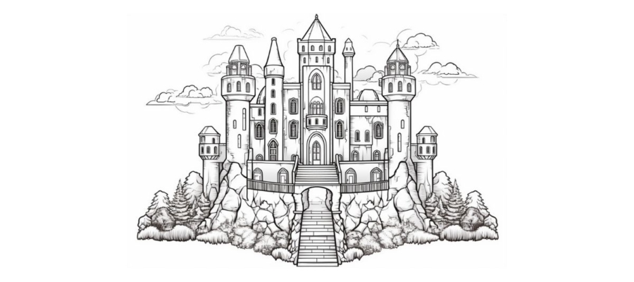 Castle coloring pages