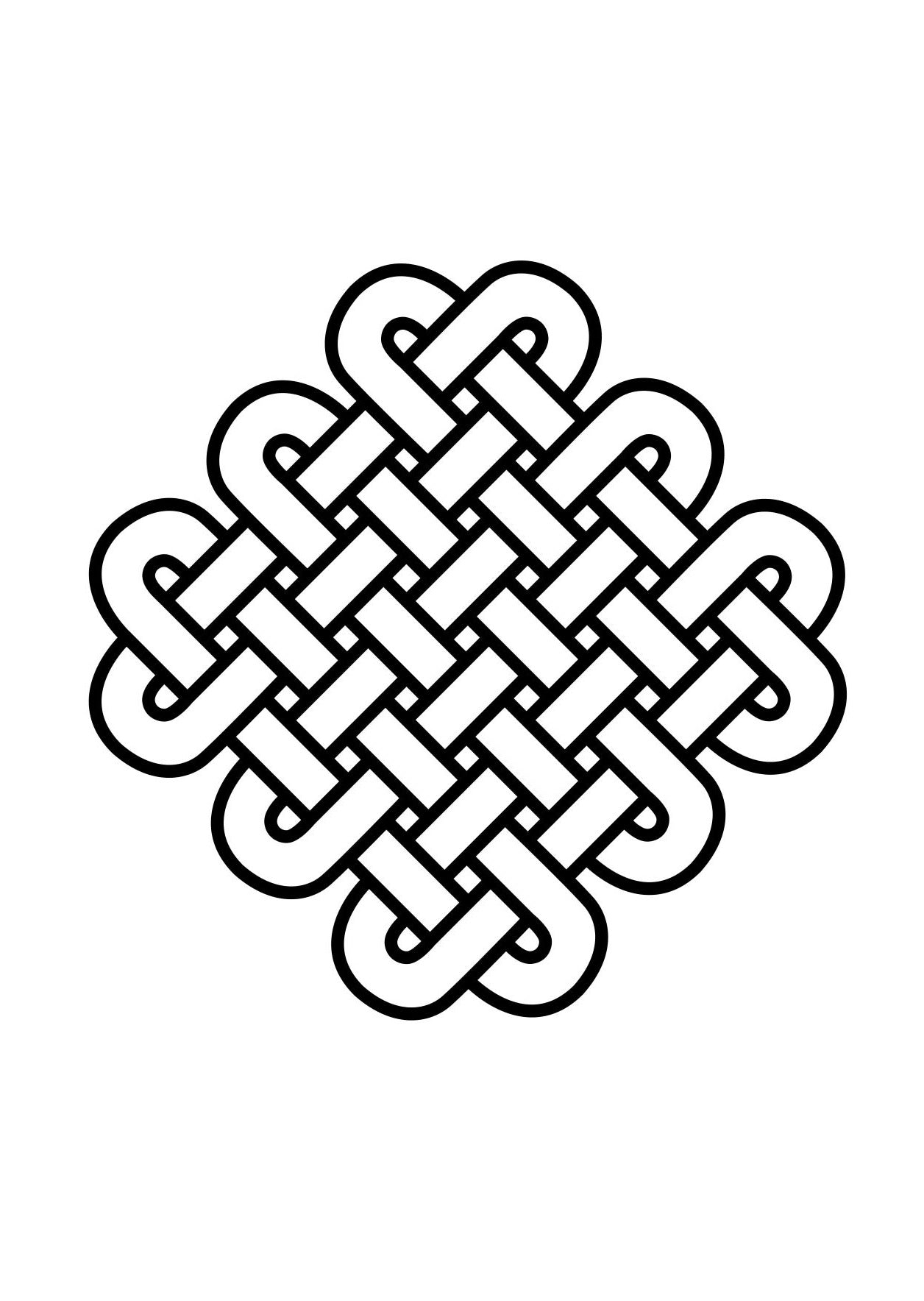 Large print celtic knots