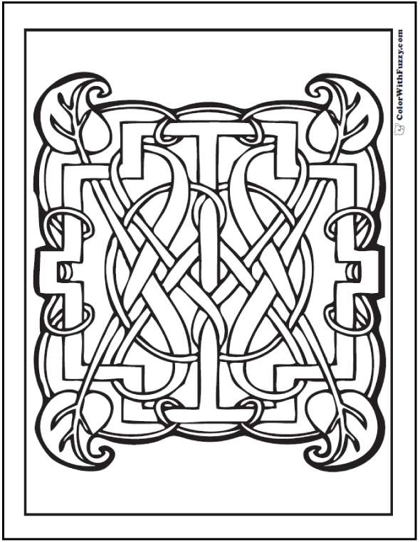 Celtic coloring pages â irish scottish gaelic kids adults pdf