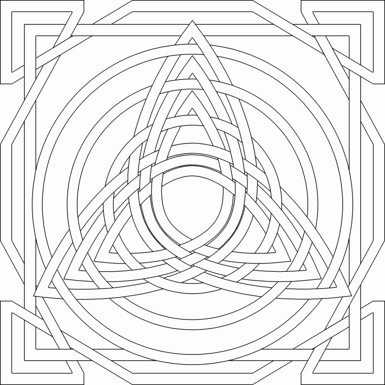 Celtic knot coloring pages printable for free download