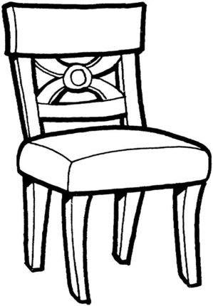 Kitchen chair coloring page supercoloringcom sillas muebles sillas cocina