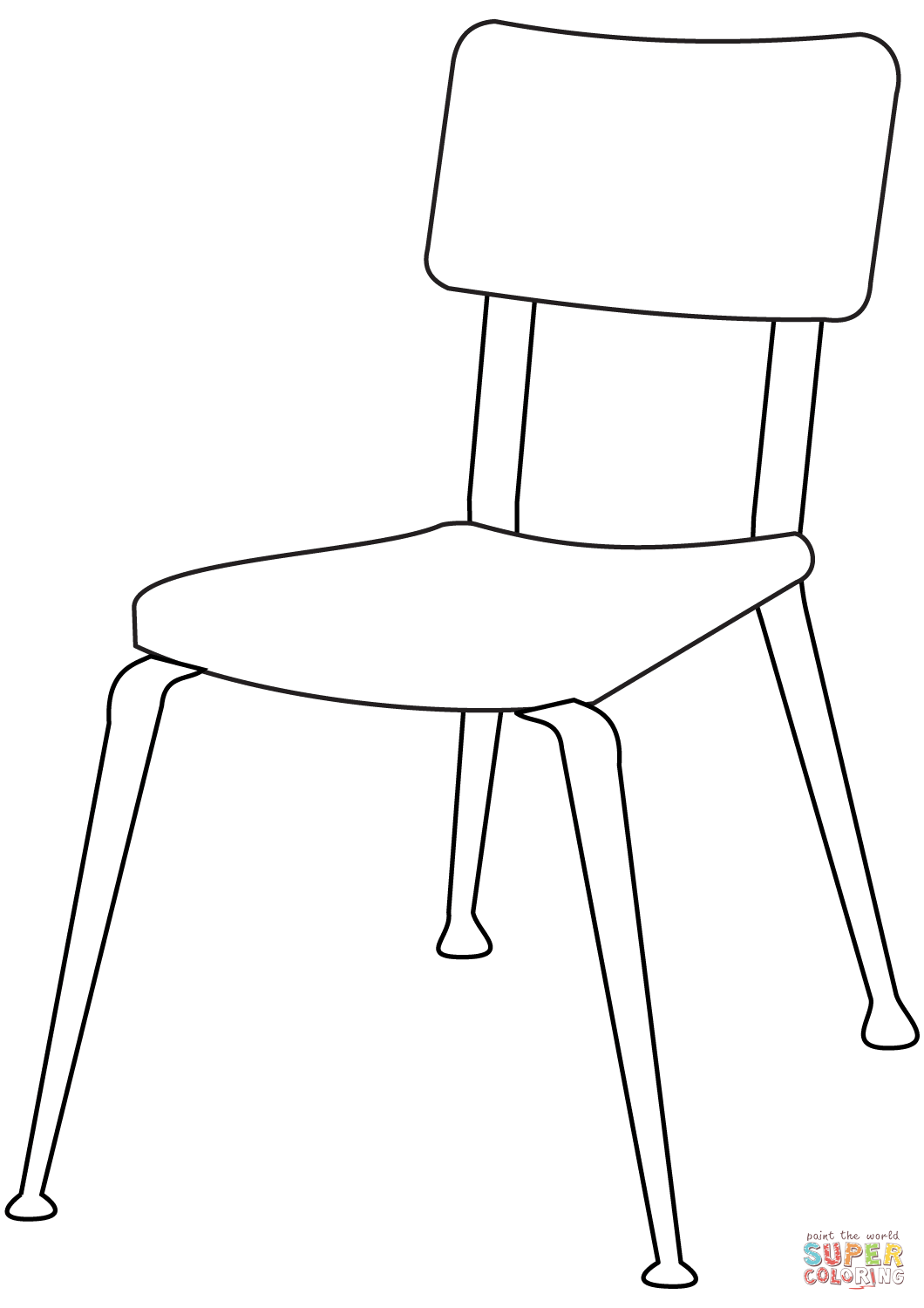 Chair coloring page  Free Printable Coloring Pages