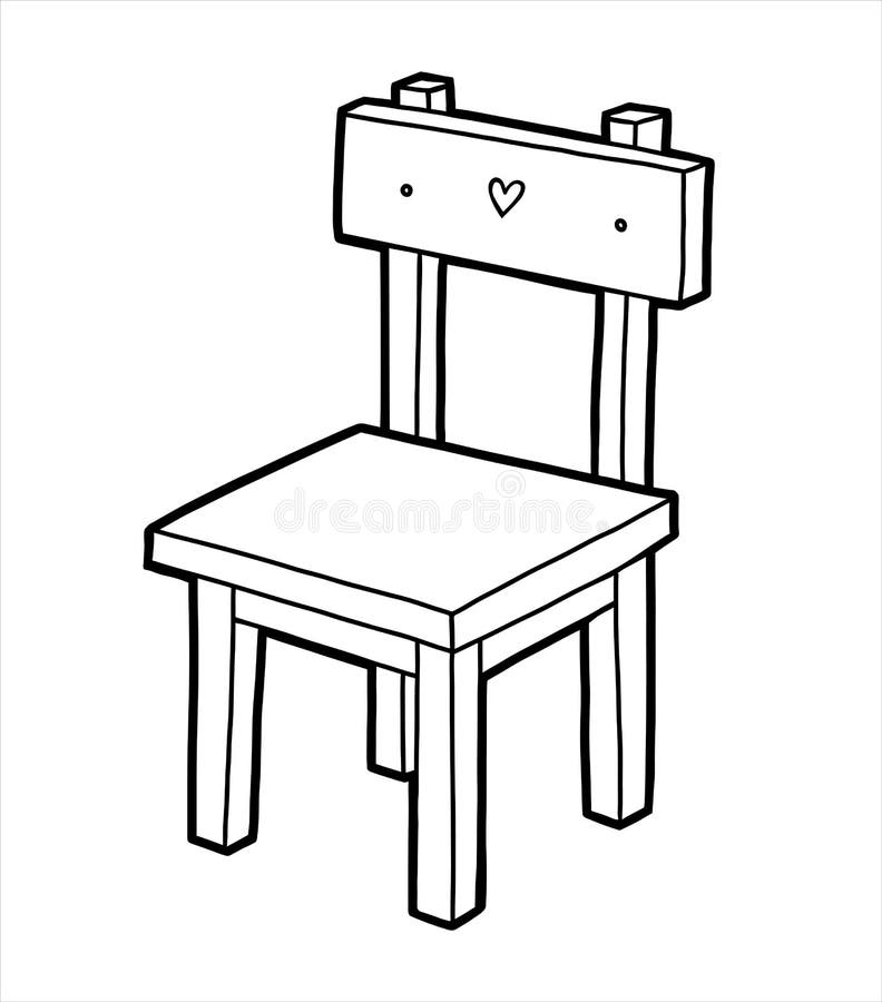 Chair coloring page stock illustrations â chair coloring page stock illustrations vectors clipart