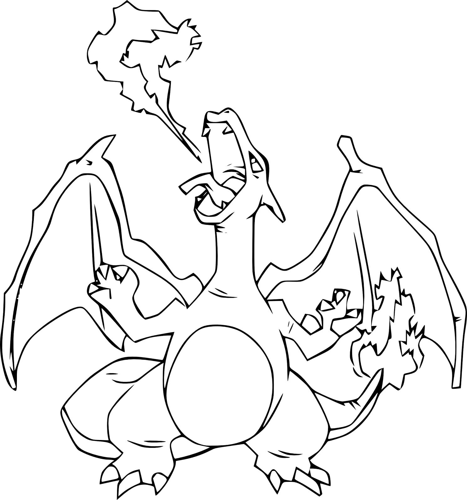 Charizard coloring pages free for your kids pokemon coloring pages pokemon charizard pokemon coloring