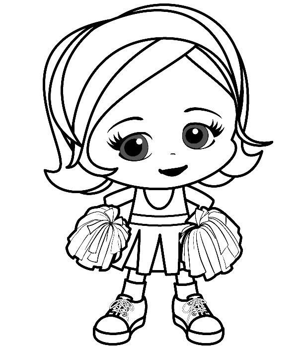 Cheerleading coloring pages printable for free download