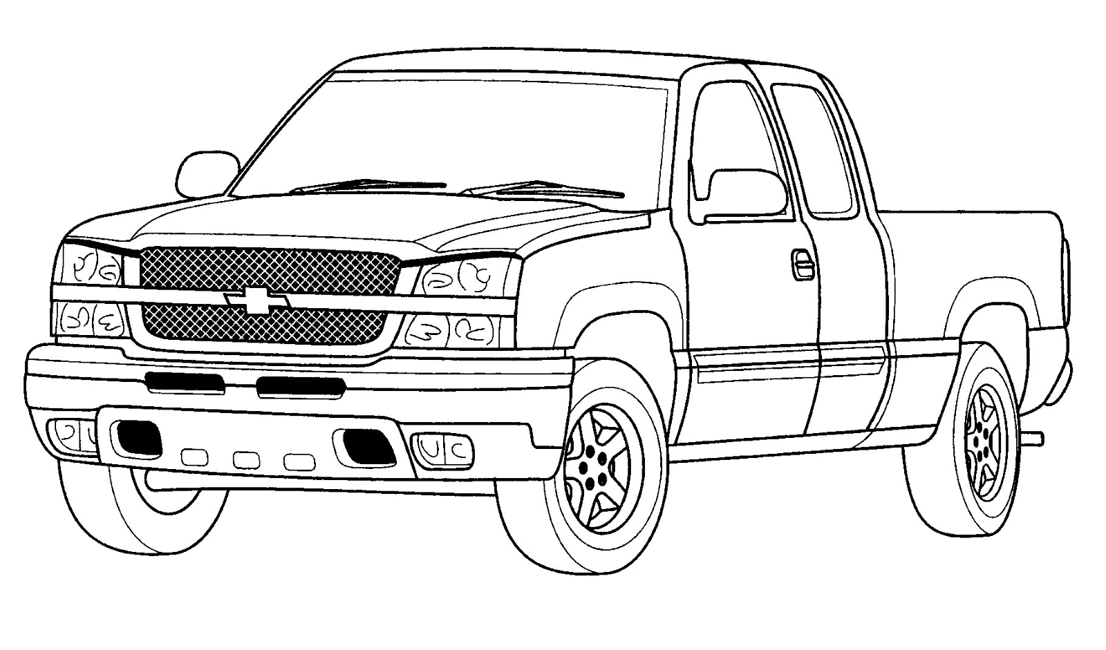 Chevrolet coloring pages to download and print for free