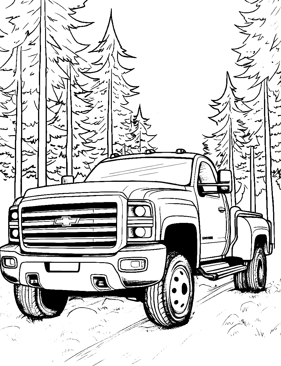 Truck coloring pages free printable sheets