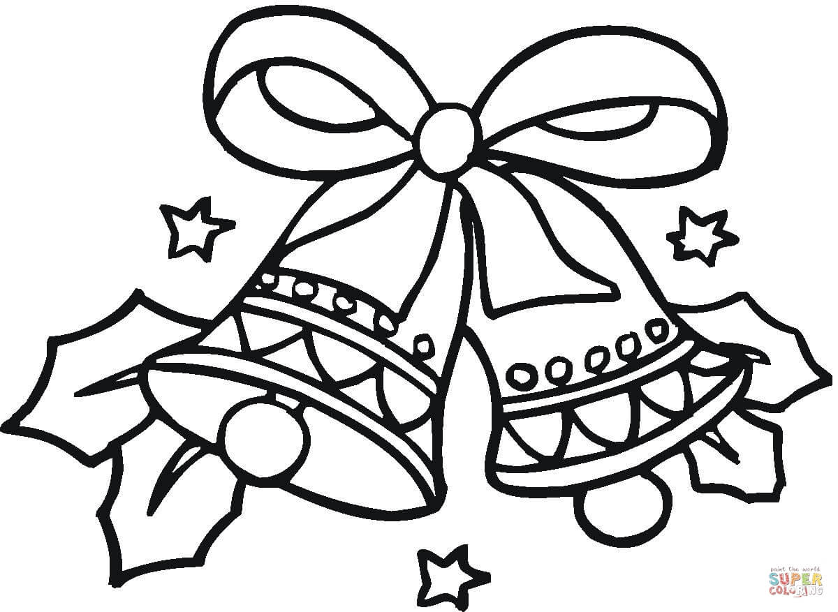 Christmas bells coloring page free printable coloring pages